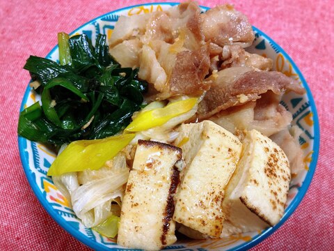 時間をかけずに! 豚すき焼き風